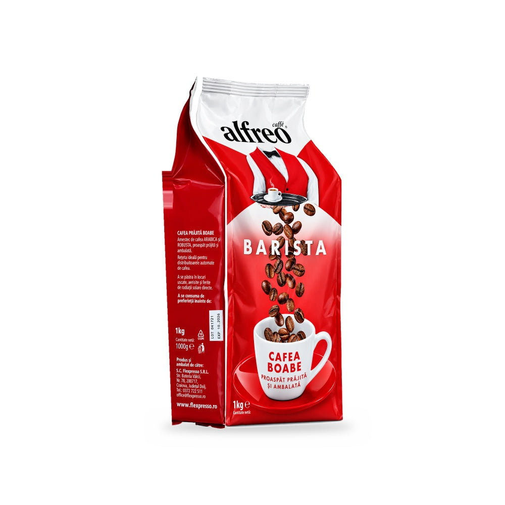 Pungă cafea boabe Alfreo Barista 1 kg, detaliu