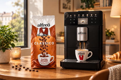 Profil aromatic și compoziție cafea boabe Alfreo Classico