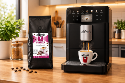 Profil aromatic și compoziție cafea boabe Alfreo Finezza