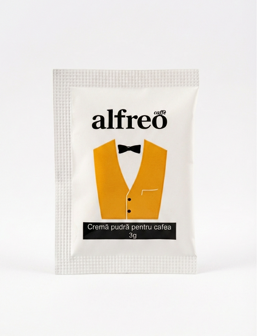 Crema pudră pentru cafea Alfreo 3 gr - 150 buc (set)